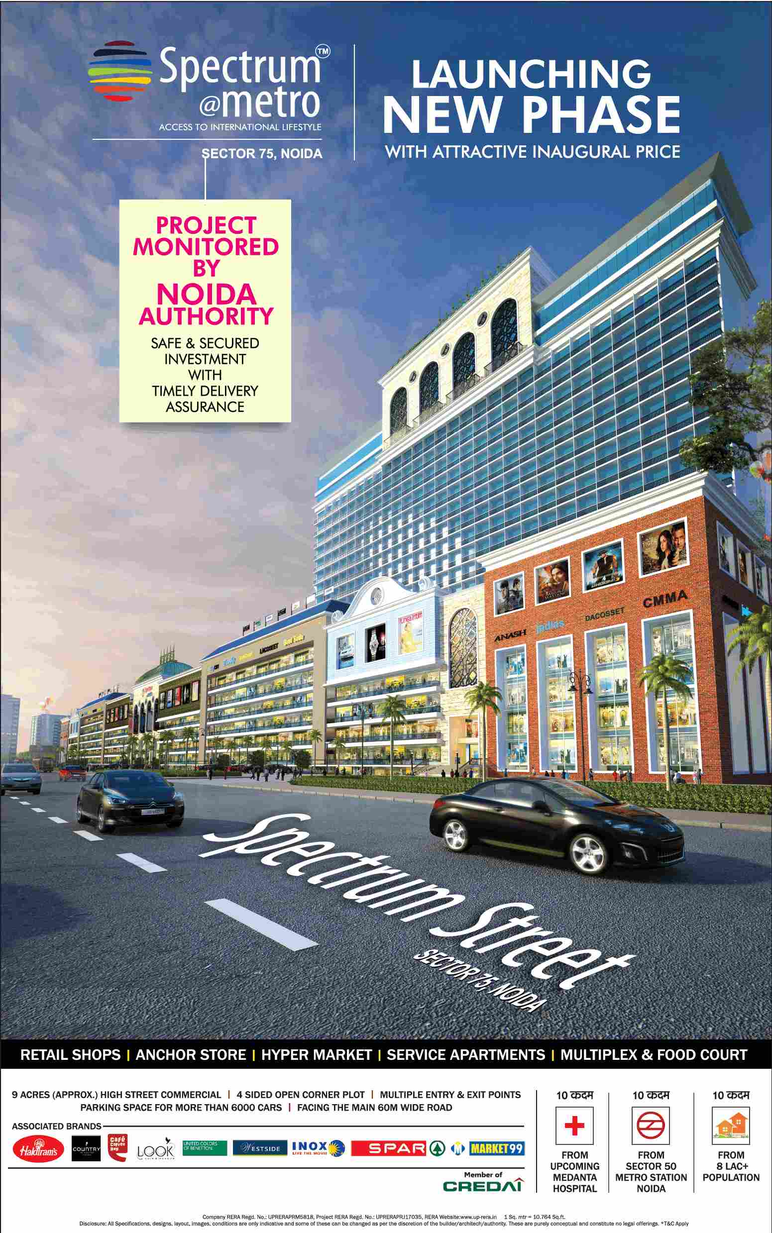 Launching new phase with attractive inaugural price at Blue Spectrum Metro in Noida